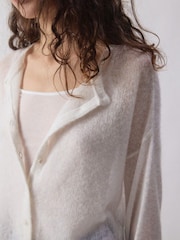 American Vintage Cream Bodyrow Cardigan - Image 3 of 6