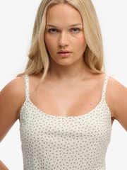 Superdry White Printed Cami Mini Dress - Image 5 of 7