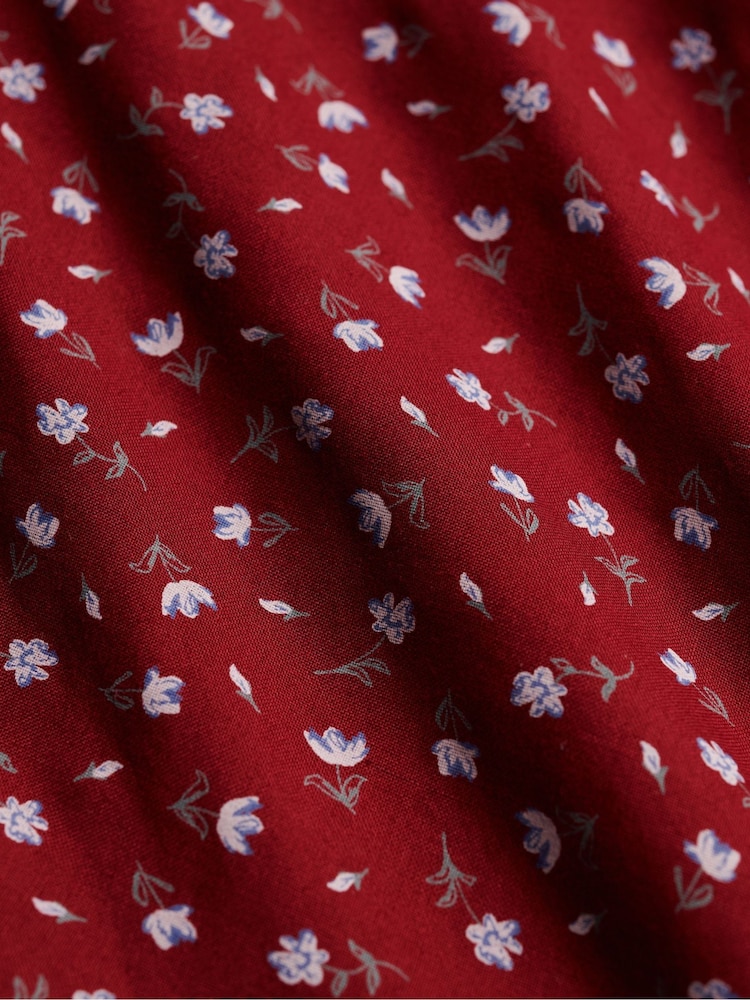 Superdry Red Printed Cami Maxi Dress - Image 8 of 8