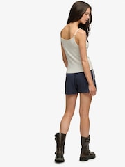 Superdry Blue Athletic Essentials Waffle Retro Shorts - Image 5 of 6