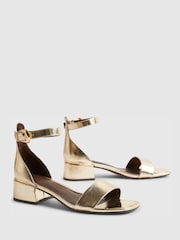 River Island Gold Heeled Sandals - Image 3 of 6