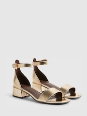 River Island Gold Heeled Sandals - Image 4 of 6