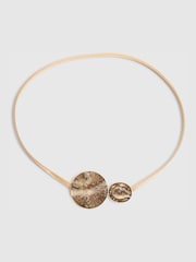 River Island Gold Double Circle Chain Belt - Image 2 of 4