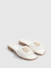 River Island Signature Weave Mule Sandals - Image 3 of 6