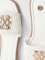 River Island Signature Weave Mule Sandals - Image 6 of 6