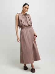 River Island Pink Sleeveless Bubble Hem Tank Top - Image 2 of 4