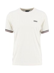 Barbour® International White Burnwood Tipped Cuff T-Shirt - Image 5 of 6