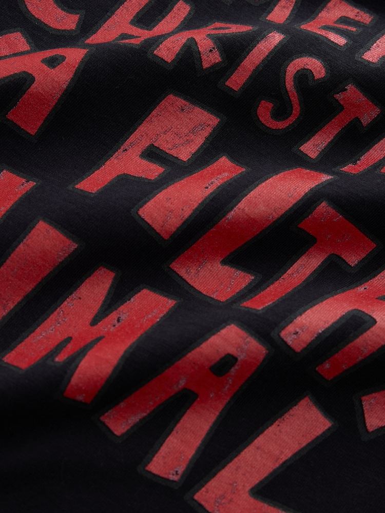 Black Home Alone Short Sleeve Christmas T-Shirt (3-16yrs) - Image 4 of 4 Black Home Alone Short Sleeve Christmas T-Shirt (3-16yrs) - Image 4 of 4