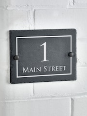 Personalised Rustic Slate Sign 20 x 15cm by Loveabode - Image 1 of 4