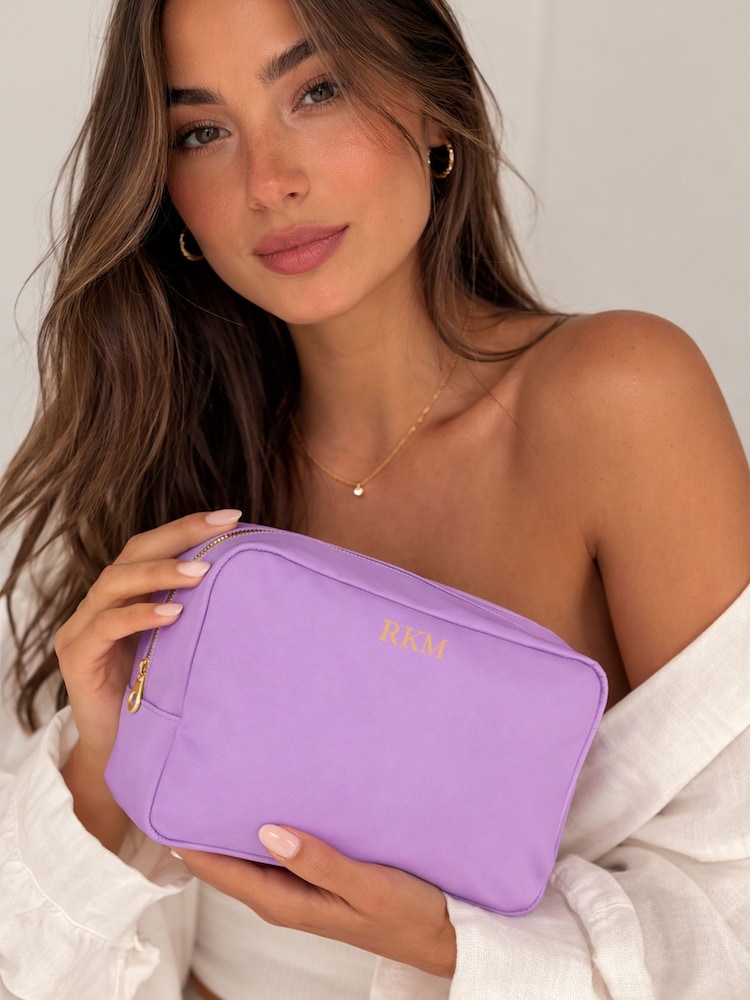 Personalised Bright Makeup Bag by Loveabode - Image 2 of 3