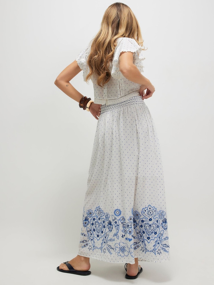River Island Embroidered Sea Life Maxi Skirt - 圖片 4，共 4