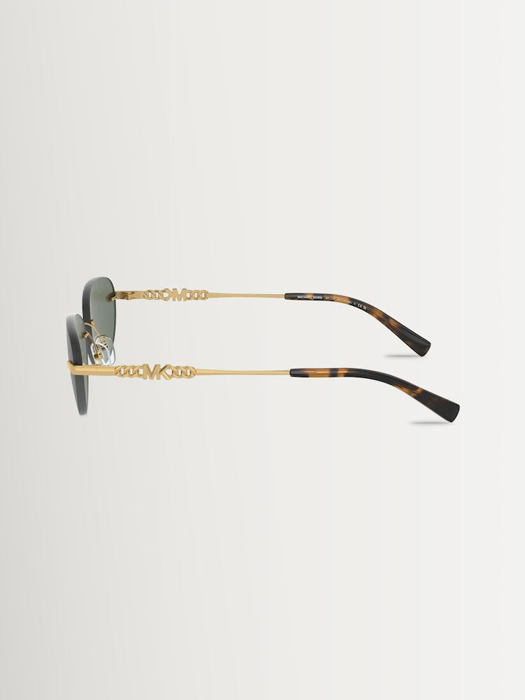 Michael Kors Black Manchester Oval Sunglasses - Image 4 of 4 Michael Kors Black Manchester Oval Sunglasses - Image 4 of 4