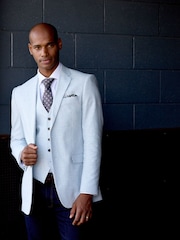 Skopes Blue Aurelio Tailored Fit Houndstooth Check Jacket - Image 1 of 7