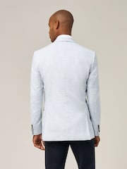 Skopes Blue Aurelio Tailored Fit Houndstooth Check Jacket - Image 3 of 7