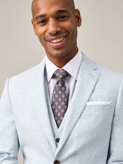 Skopes Blue Aurelio Tailored Fit Houndstooth Check Jacket - Image 4 of 7