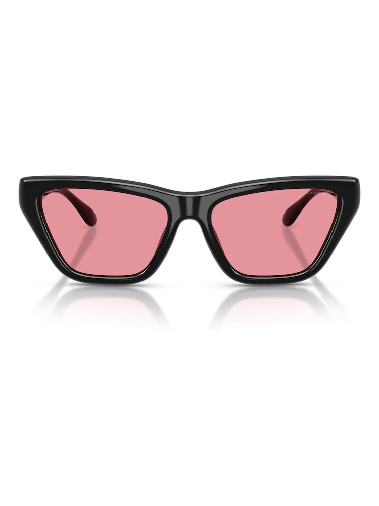 COACH Black Cat Eye Sunglasses - Image 1 of 5 COACH Black Cat Eye Sunglasses - Image 1 of 5