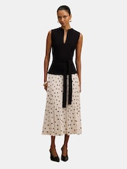 Forever New Tanya Petite Woven Mix Knitted Dress - Bild 1 von 4