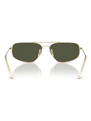 Ray Ban Gold 0Rb3780 Rectangle Sunglasses - Image 5 of 5