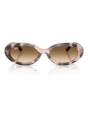 Ray Ban Gold Oval Sunglasses - Image 2 of 5