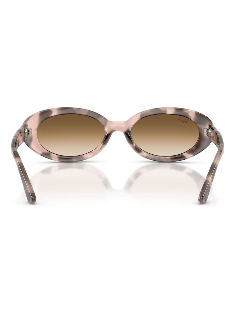 Ray Ban Gold Oval Sunglasses - Image 5 of 5