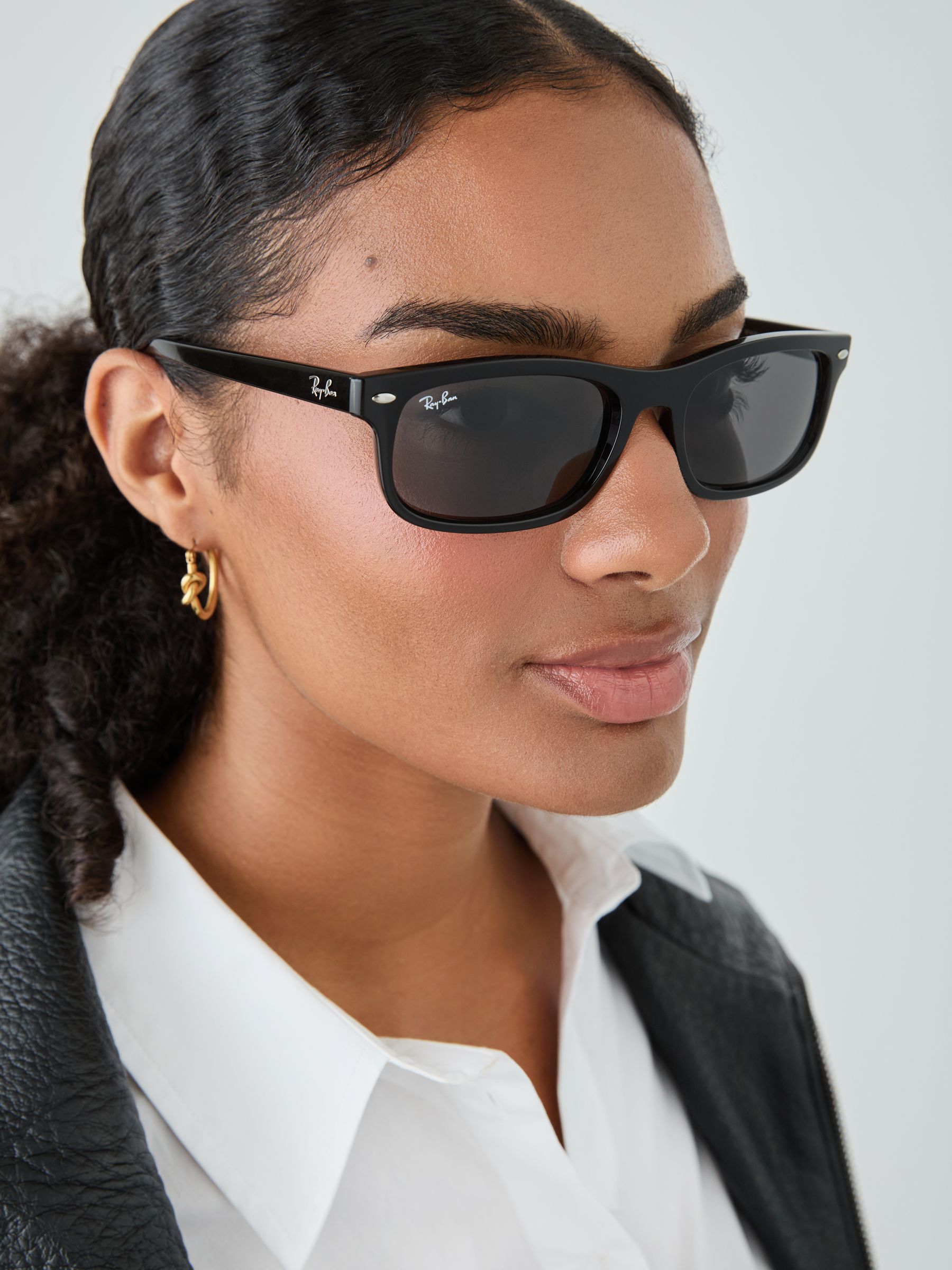 Buy Ray Ban Black 0Rb2224 Rectangle Sunglasses from Next Netherlands