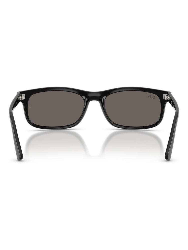 Ray Ban Black 0Rb2224 Rectangle Sunglasses - Image 6 of 6 Ray Ban Black 0Rb2224 Rectangle Sunglasses - Image 6 of 6