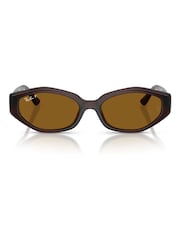 Ray Ban Brown 0Rb4473D Irregular Sunglasses - Image 1 of 5