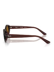 Ray Ban Brown 0Rb4473D Irregular Sunglasses - Image 3 of 5