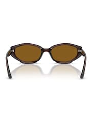 Ray Ban Brown 0Rb4473D Irregular Sunglasses - Image 4 of 5