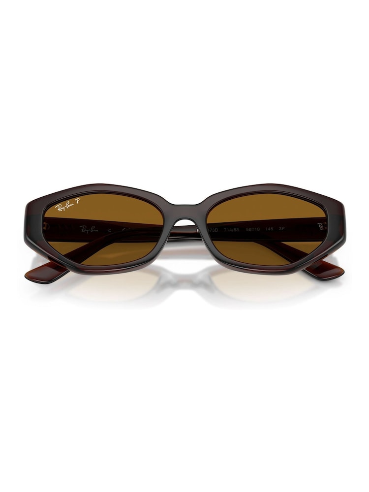 Ray Ban Brown 0Rb4473D Irregular Sunglasses - Image 5 of 5 Ray Ban Brown 0Rb4473D Irregular Sunglasses - Image 5 of 5