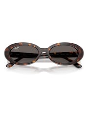 Ray Ban Brown 0Rb2223 Oval Sunglasses - Image 4 of 5
