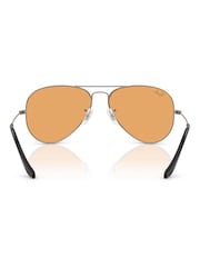 Ray-Ban Grey Aviator Large Metal Pilot Sunglasses - Image 3 of 5
