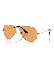 Ray-Ban Grey Aviator Large Metal Pilot Sunglasses - Image 4 of 5