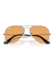 Ray-Ban Grey Aviator Large Metal Pilot Sunglasses - Image 5 of 5