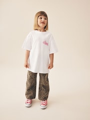 White Oversized Graphic Print T-Shirt (3-16yrs) - Image 3 of 4