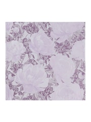 Skopes Purple Silk Floral Tie & Pocket Square Set - Image 5 of 5