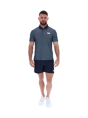 Ted Baker 스포츠 블루 제이든 프린트 테니스 폴로 셔츠 - 4의 이미지 4