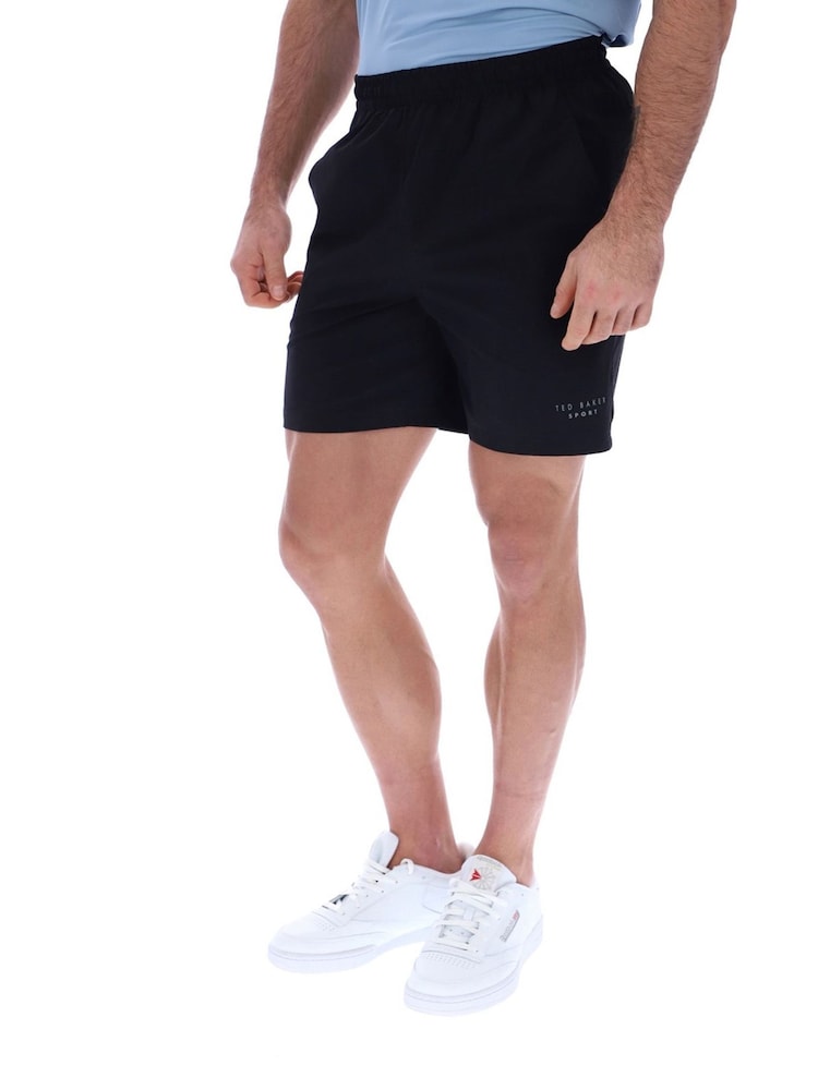 Ted Baker Sport Stanley Lightweight 7" Woven Training Black Shorts - Image 5 of 5 Ted Baker Sport Stanley Lightweight 7" Woven Training Black Shorts - Image 5 of 5