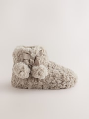 Neutral Faux Fur - Mga sapatos na tsinelas - Larawan 2 ng 5