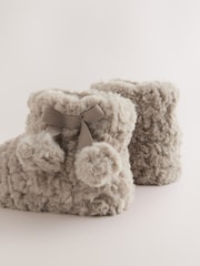 Neutral Faux Fur - Mga sapatos na tsinelas - Larawan 4 ng 5