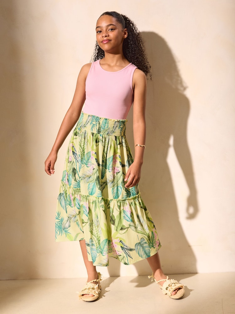 Yellow 2-in-1 - Lipsy ジャージーマキシリゾートドレス(5~16歳) - 画像 1 / 5 Yellow 2-in-1 - Lipsy ジャージーマキシリゾートドレス(5~16歳) - 画像 1 / 5