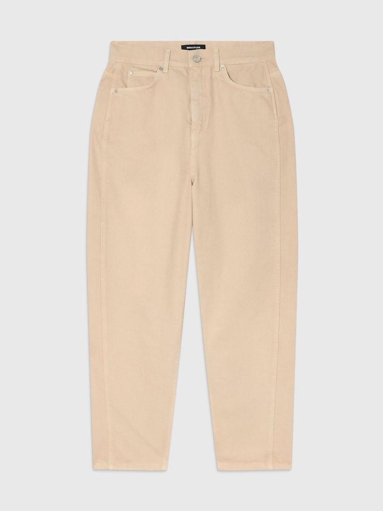 Whistles Cream Authentic Barrel Leg Jeans - Image 5 of 5