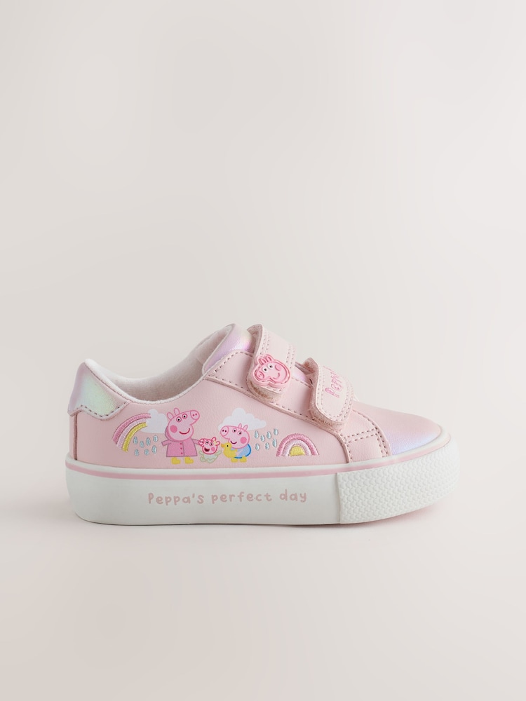 وردي - حذاء رياضي بنعل سميك وإغلاق باللمس من Peppa Pig - Image 2 of 5