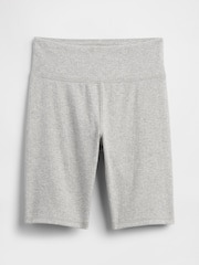 Gap Grey Ribbed Bike Shorts (4-13yrs) - Image 1 of 2
