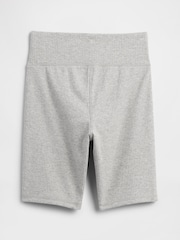Gap Grey Ribbed Bike Shorts (4-13yrs) - Image 2 of 2