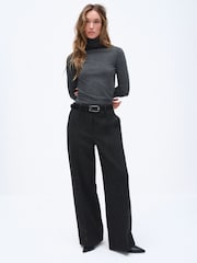 The Set Wool Blend Straight Leg Trousers - 4 paveikslėlis iš 7