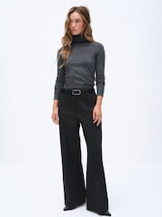 The Set Wool Blend Straight Leg Trousers - 5 paveikslėlis iš 7