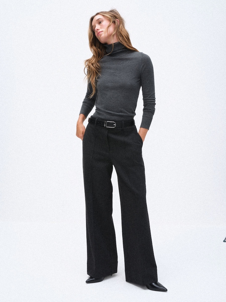 The Set Wool Blend Straight Leg Trousers - 7 paveikslėlis iš 7