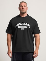 BadRhino Big & Tall Black IronRhino Strength Dept T-Shirt - Image 1 of 7