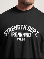 BadRhino Big & Tall Black IronRhino Strength Dept T-Shirt - Image 4 of 7